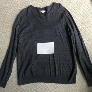 Sonoma Lifestyle Gray V-Neck Sweater